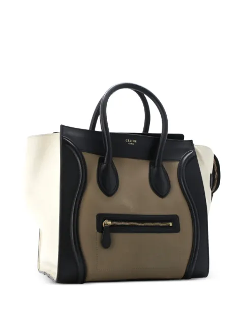 Celine Pre-Owned Tricolor Luggage Bag Leather Mini tote bag