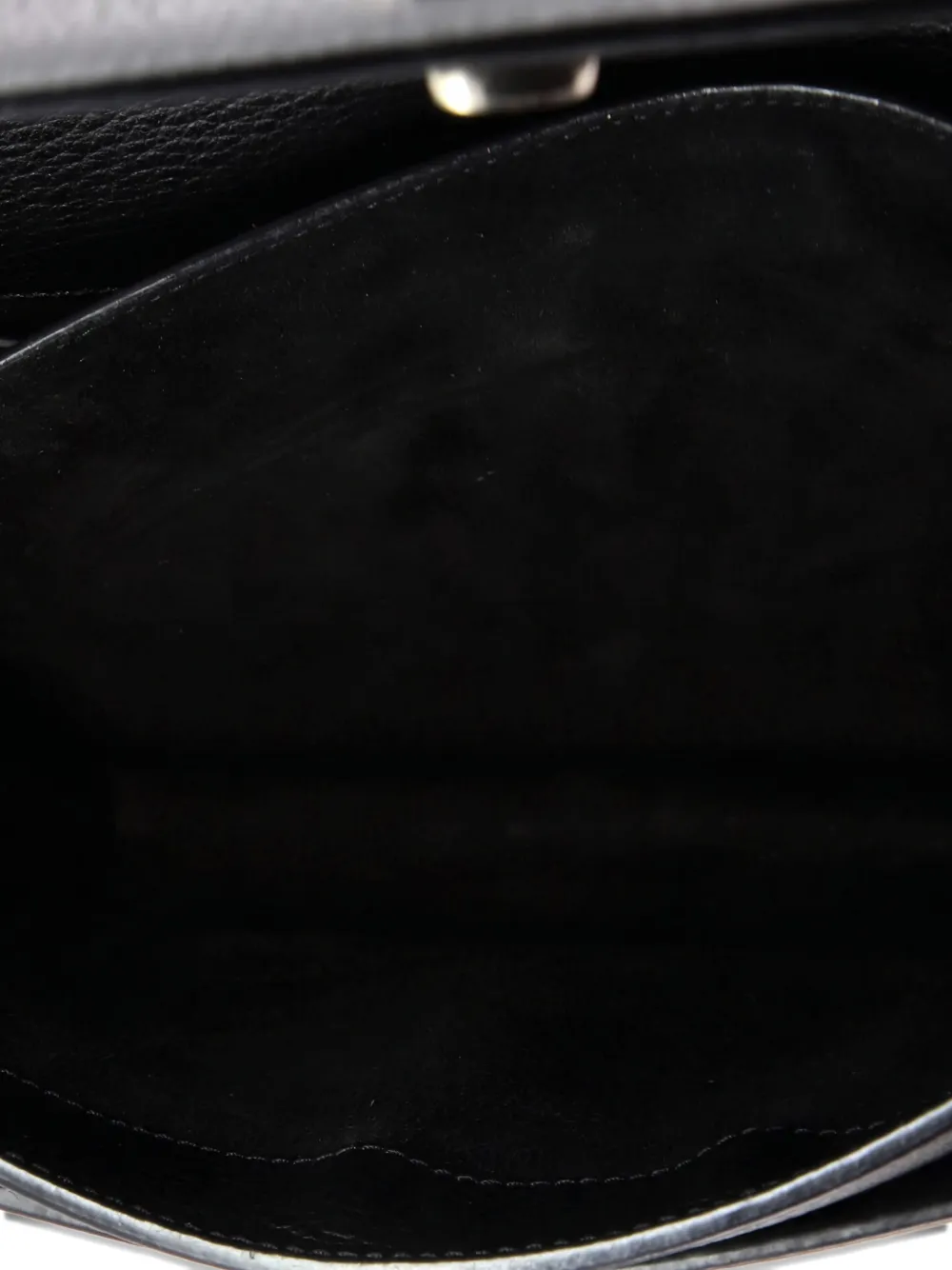 Pre-owned Saint Laurent Sunset Satchel Leather Medium Crossbody Bag In Black