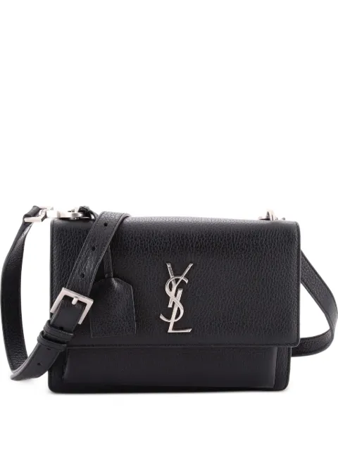 Saint Laurent Pre-Owned Sunset Satchel Leather Medium crossbody bag