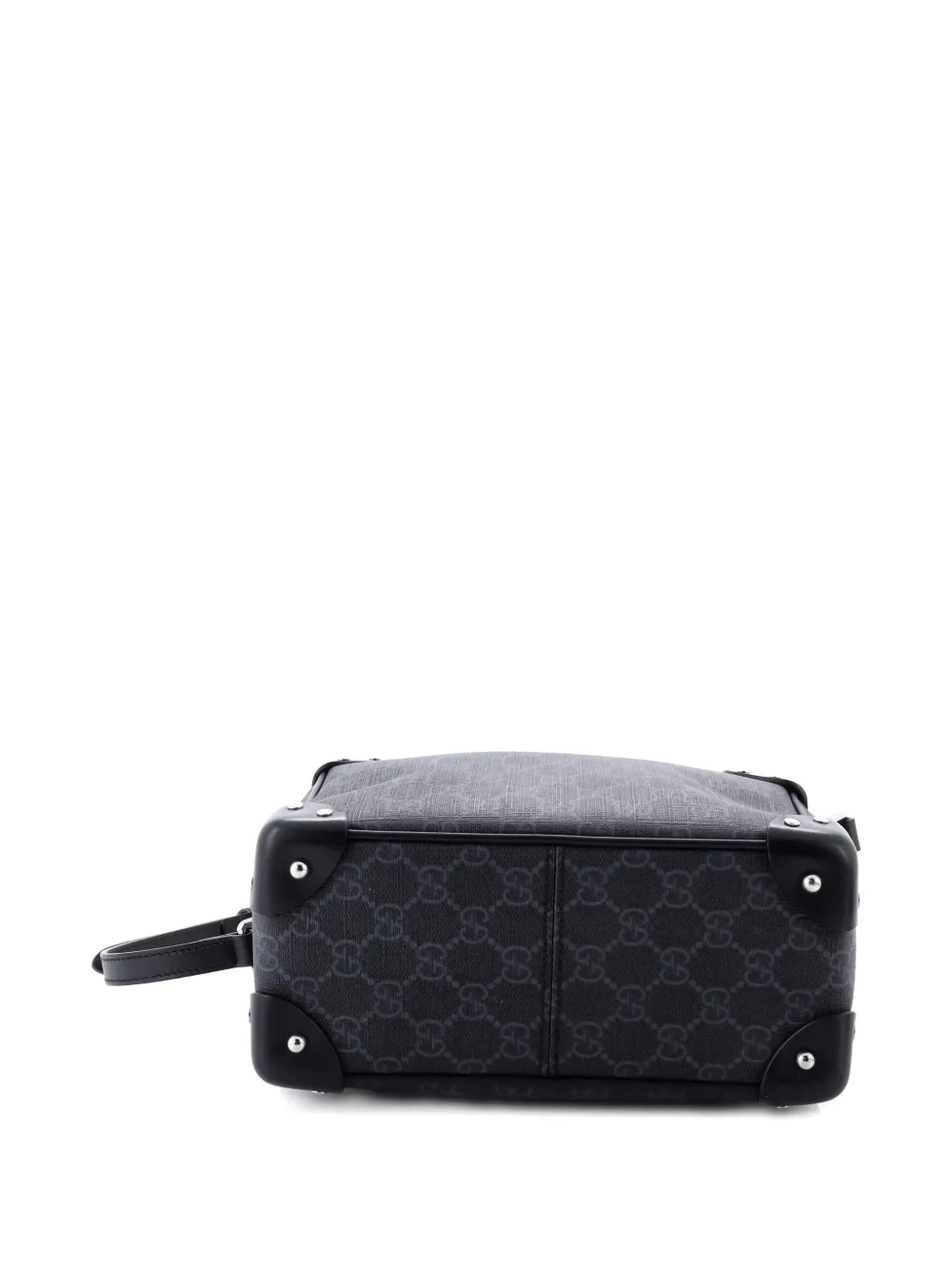 Trunk Shoulder Bag Gg Coated Canvas With Studded Leather Crossbody Bag