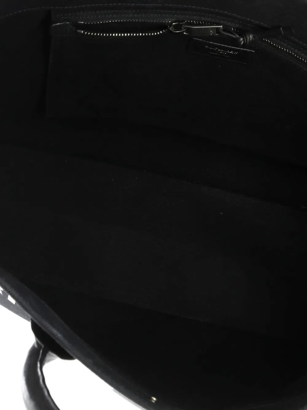 SAINT LAURENT Pre-owned Rive Gauche Shopper Canvas Large Tote Bag In Black