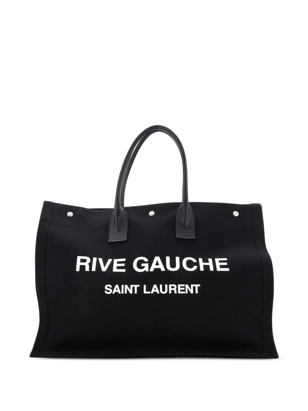 Saint Laurent Pre-Owned Rive Gauche Shopper Canvas Large tote bag | noir | Image 1