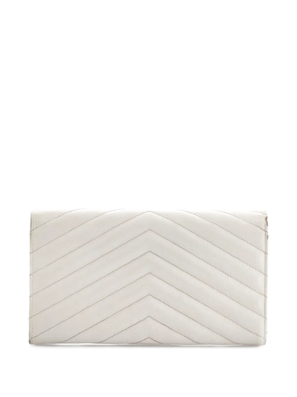 Saint Laurent Pre-Owned Classic Monogram Flap Wallet Matelasse Chevron Leather Large small wallets | Image 2