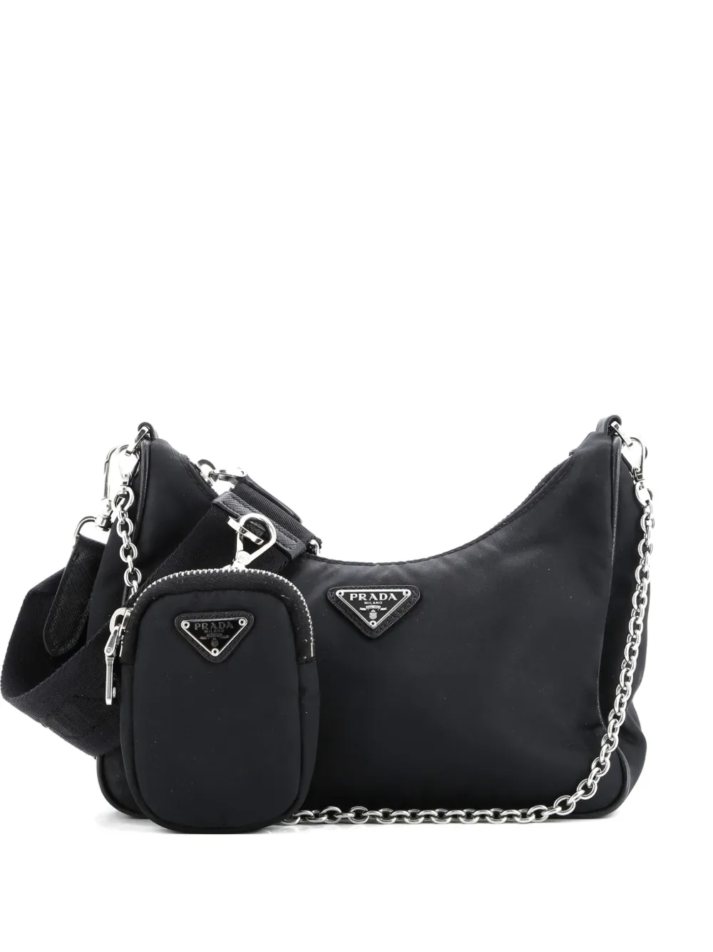 Prada Pre-Owned Re-Edition 2005 Shoulder Bag Tessuto Small crossbody bag | Black | Image 1