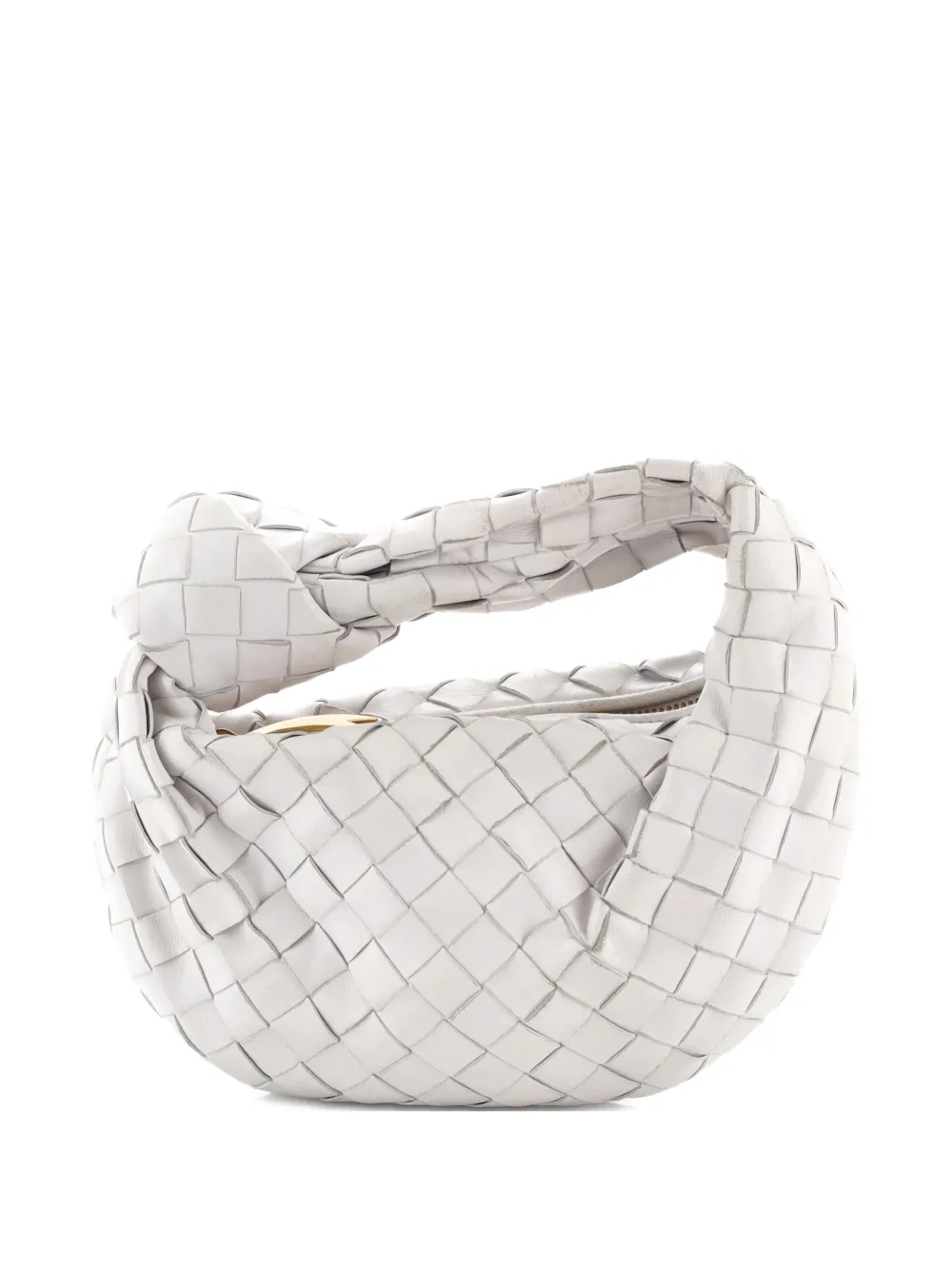 Bottega Veneta Pre-Owned BV Jodie Intrecciato Nappa Mini hobo bag - Bianco