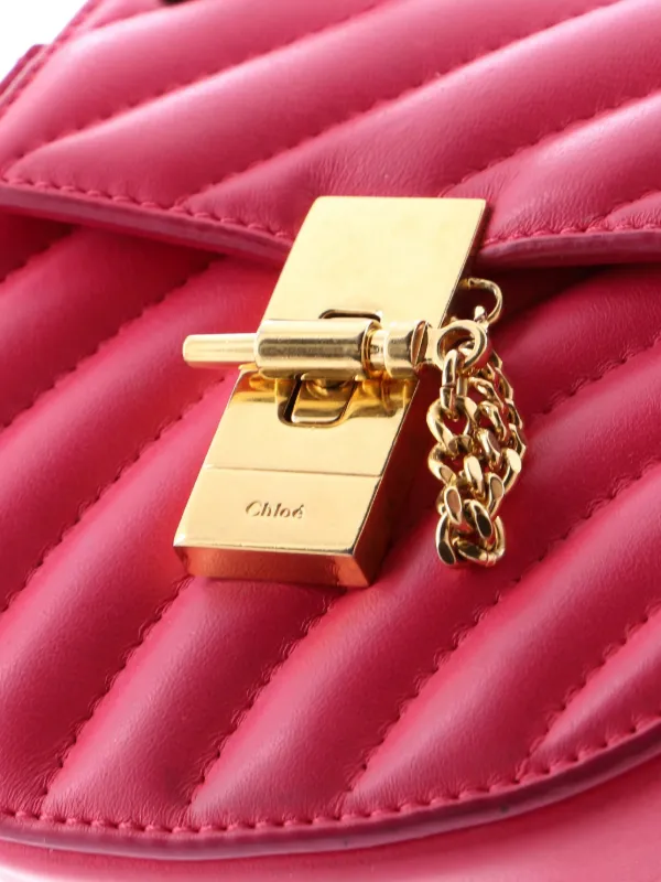 Chloé Pre-Owned Drew Bijou キルティング ショルダーバッグ ナノ 