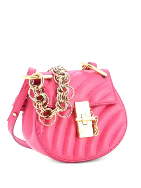 Chloé Pre-Owned Drew Bijou Quilted Leather Nano crossbody bag