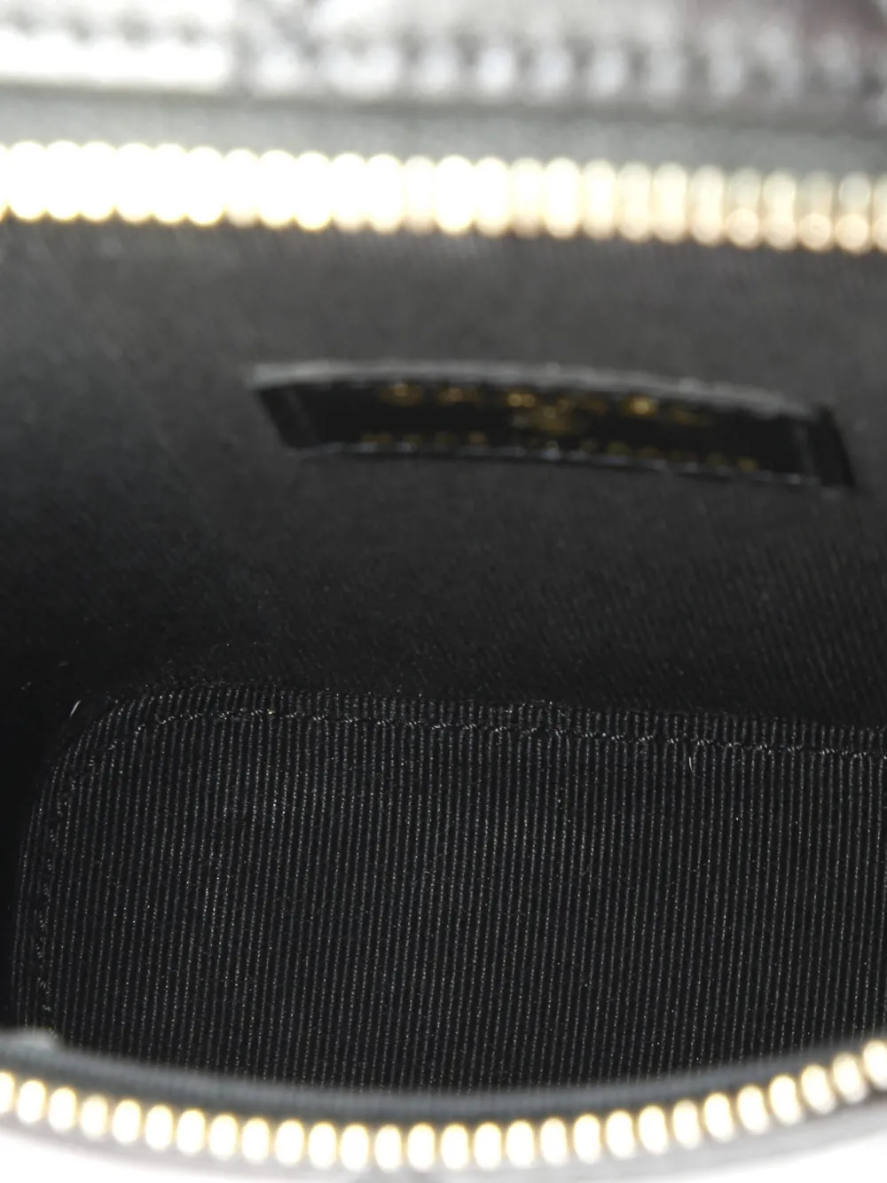 Pre-owned Chanel Classic Vanity Top Handle Phone Holder With Chain Quilted Lambskin Crossbody Bag In Black