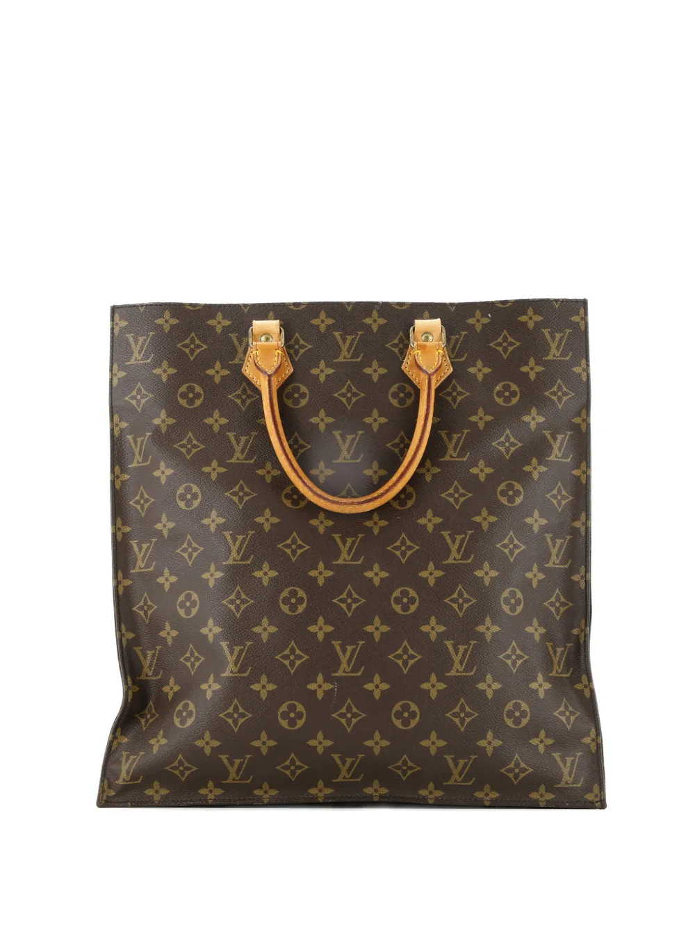 Louis Vuitton Pre-Owned Vintage Sac Plat Bag Monogram Canvas tote bag - Marrone
