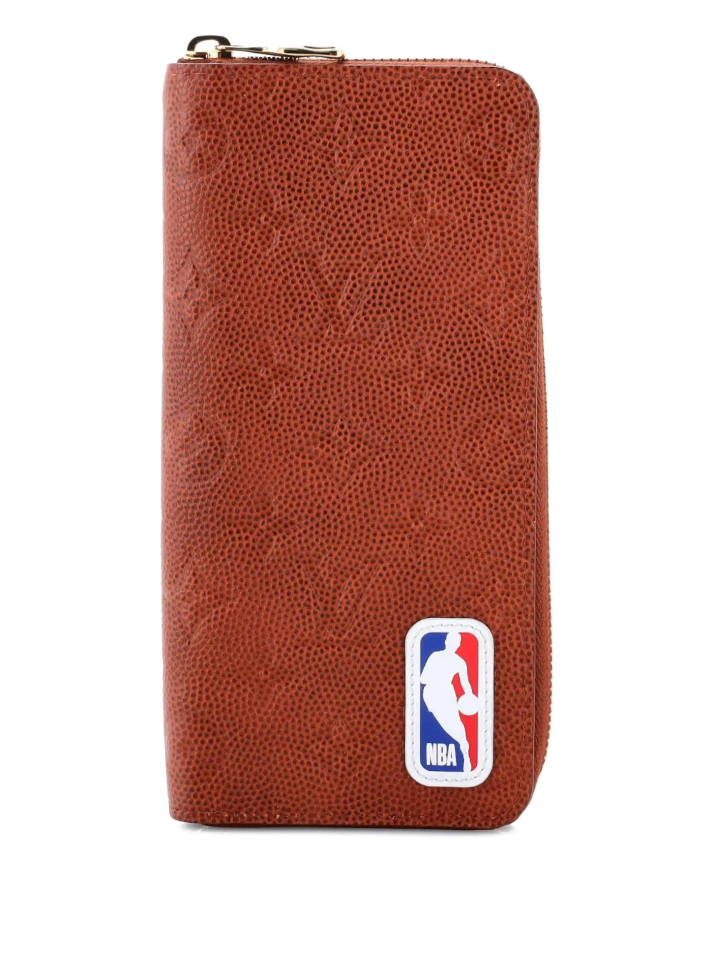 Louis Vuitton Pre-Owned LV x NBA Zippy Wallet Monogram Embossed Leather Vertical small wallets - Marrone