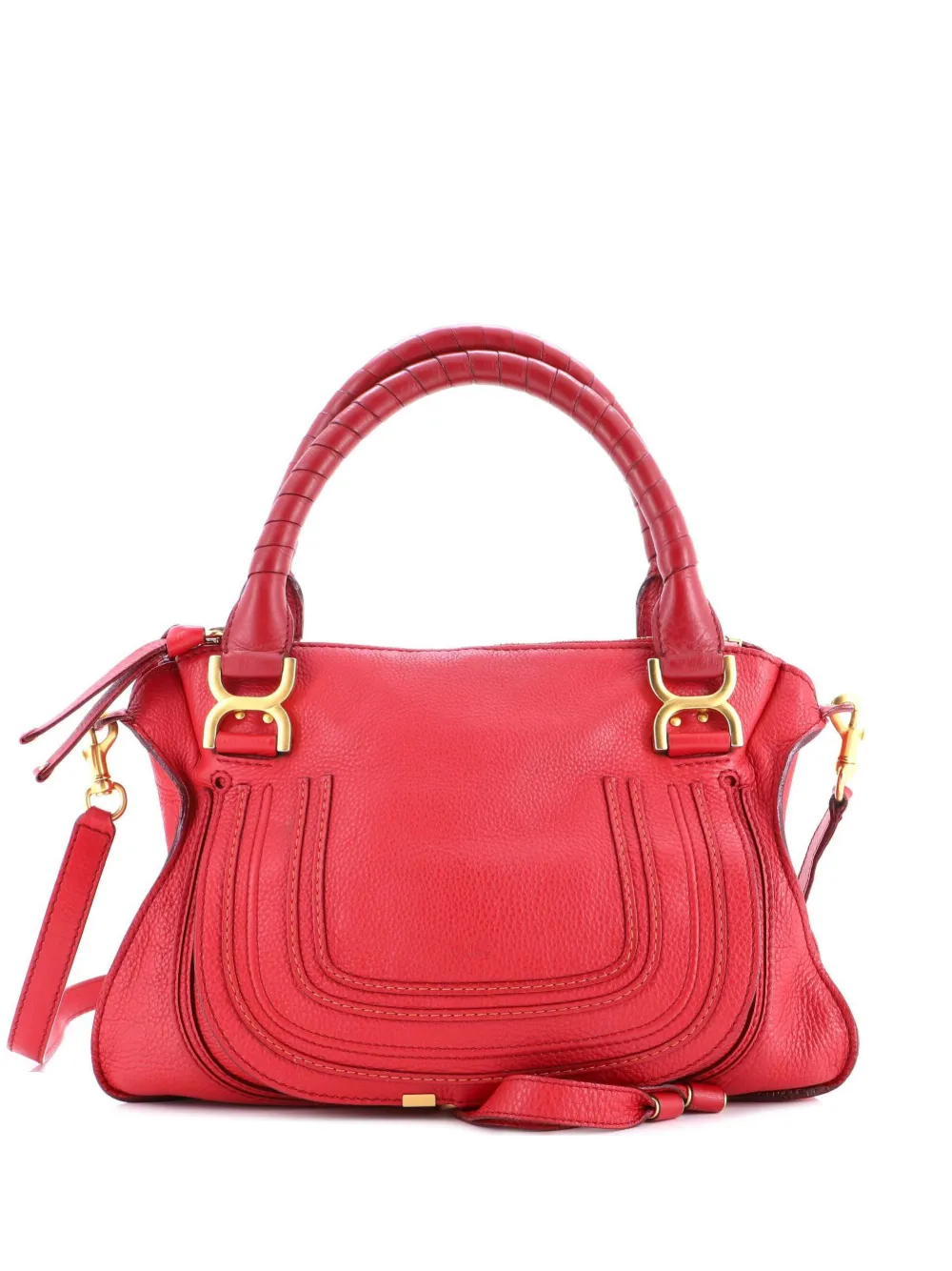 Chloé Pre-Owned Marcie Leather Medium satchel | Red | Image 1