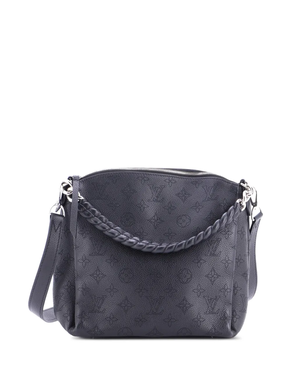Louis Vuitton Pre-Owned Babylone Handbag Mahina Leather BB hobo bag - Nero