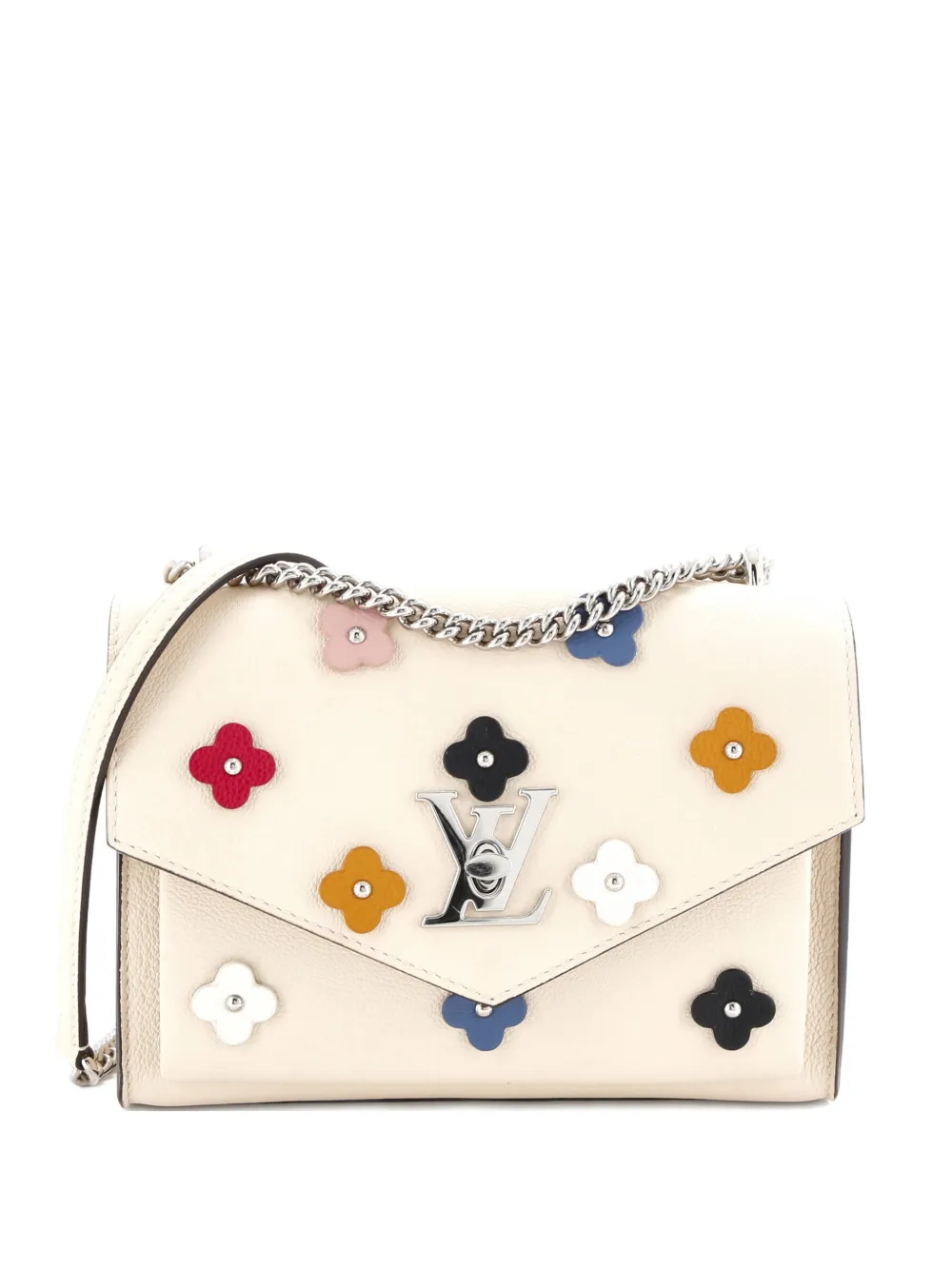 Louis Vuitton Pre-Owned Mylockme Handbag Flower Embellished Leather BB crossbody bag - Multicolore