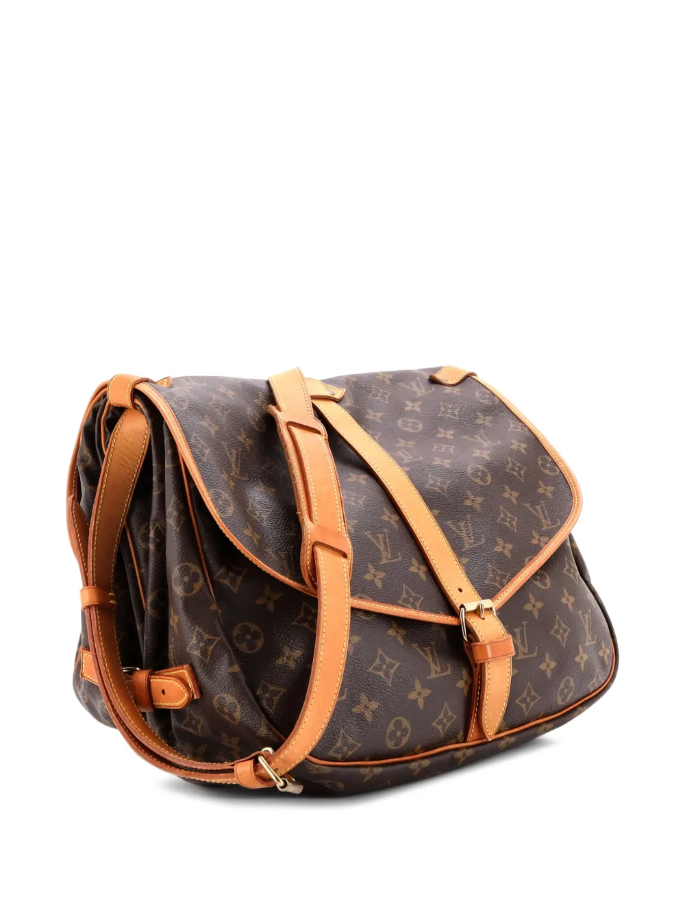 Saumur Handbag Monogram Canvas 35 Crossbody Bag