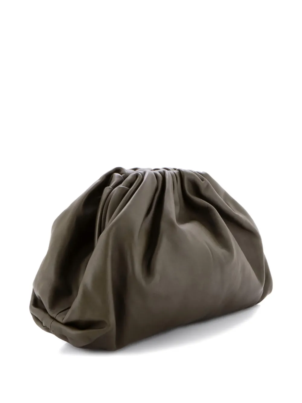 Pre-owned Bottega Veneta The Pouch Leather Teen Clutch Bag In Brown