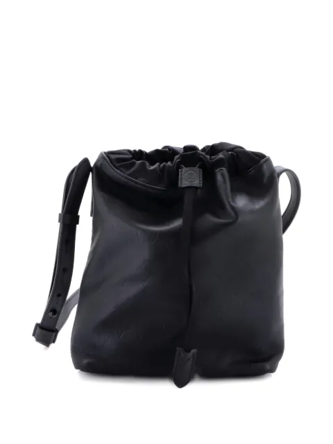 Louis Vuitton Pre-Owned Nano Bag Monogram Shadow Leather 水桶包