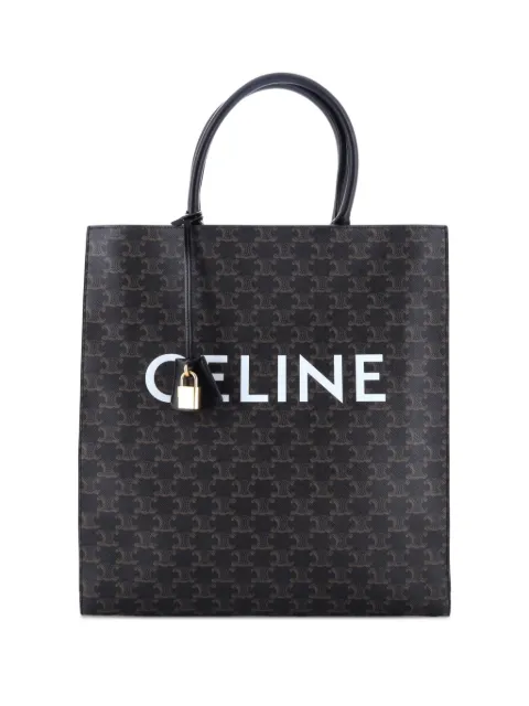 Celine Pre-Owned Vertical Cabas Triomphe Coated Canvas Large tote bag