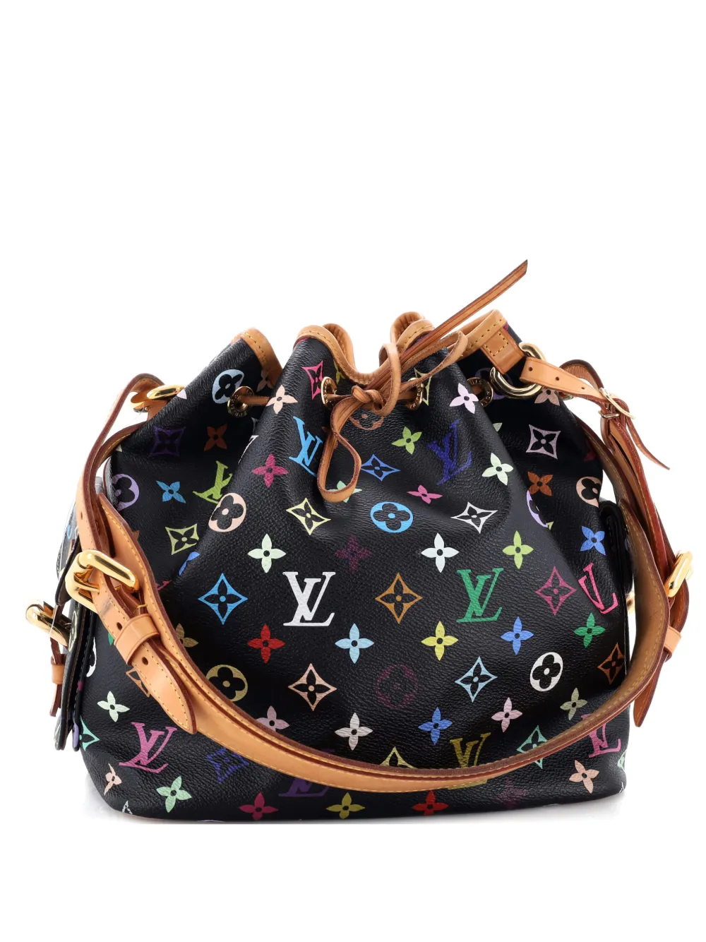 Louis Vuitton Pre-Owned Petit Noe Handbag Monogram Multicolor bucket bag - Nero