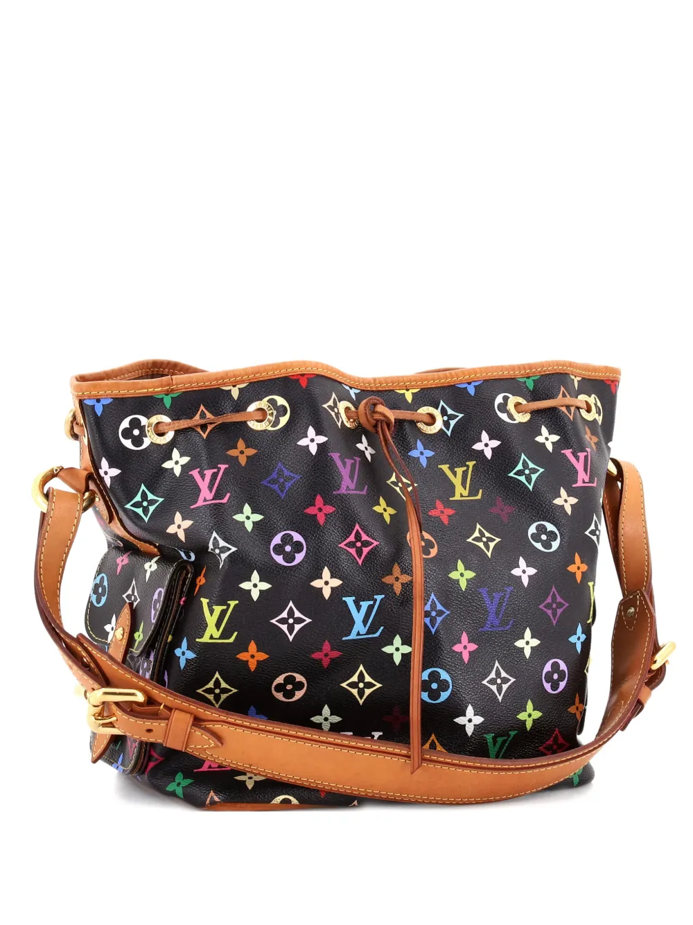 Louis Vuitton Pre-Owned Petit Noe Handbag Monogram Multicolor bucket bag - Nero