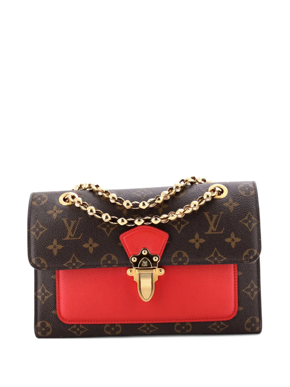 Louis Vuitton Pre-Owned Victoire Handbag Monogram Canvas and Leather shoulder bag - Marrone
