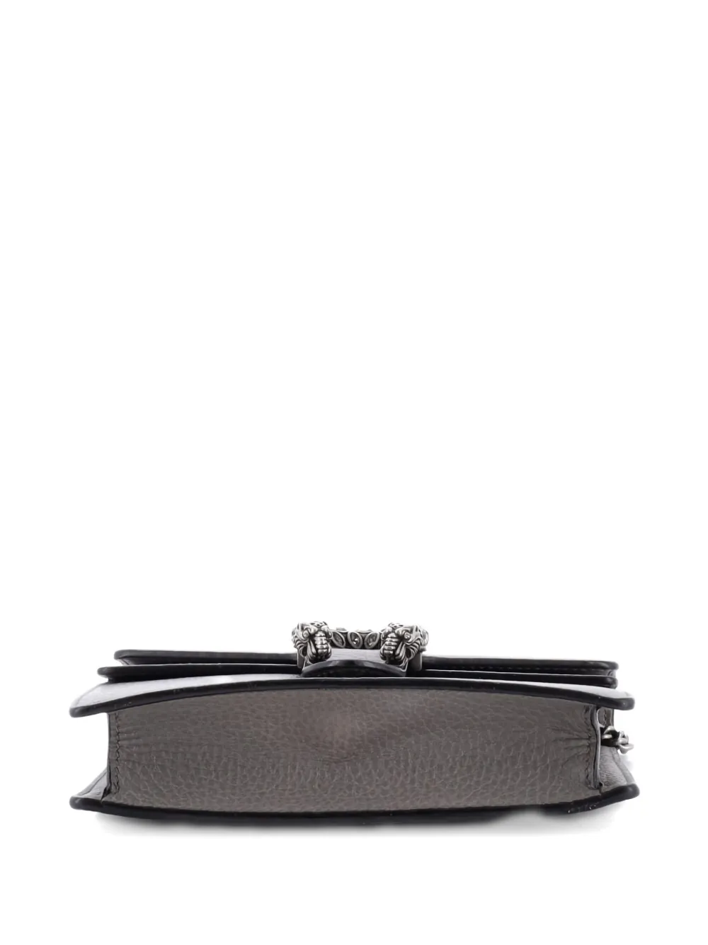 GUCCI Pre-owned Dionysus Bag Leather Super Mini Clutch Bag In Gray