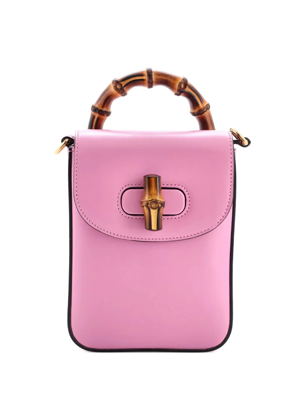 Gucci Pre-Owned mochila Bamboo Top Handle Leather Mini | rosado | Image 1