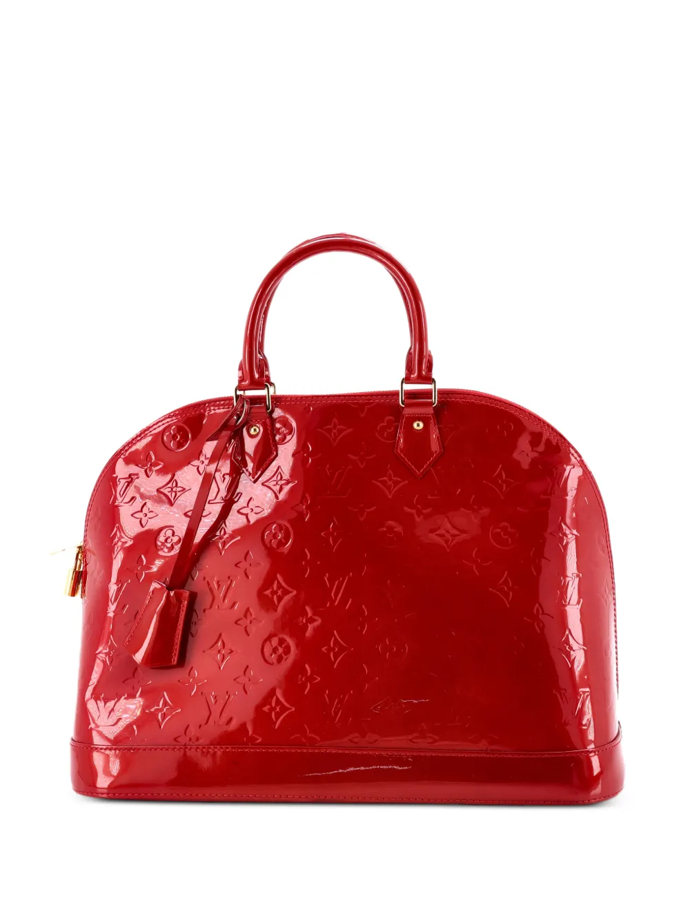 Louis Vuitton Pre-Owned Alma Handbag Monogram Vernis GM satchel - Rosso