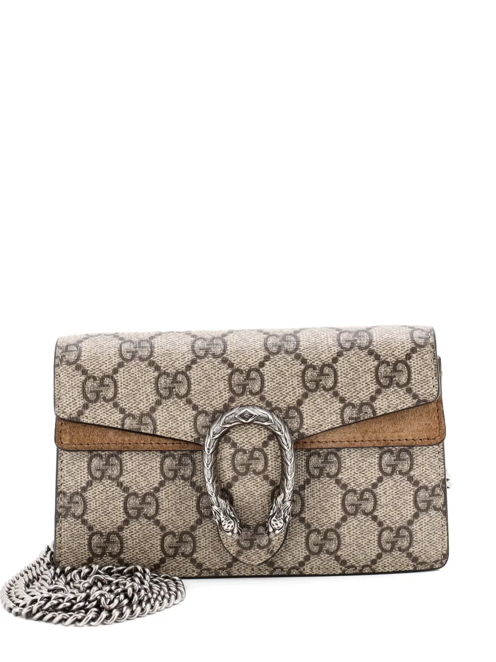 Gucci Pre-Owned Dionysus Bag GG Coated Canvas Super Mini crossbody bag - Marrone