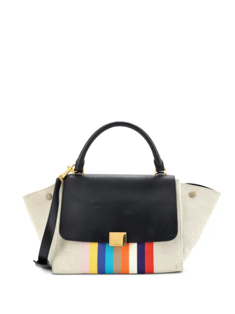 Celine Pre-Owned Multicolor Trapeze Bag Leather and Felt Medium satchel