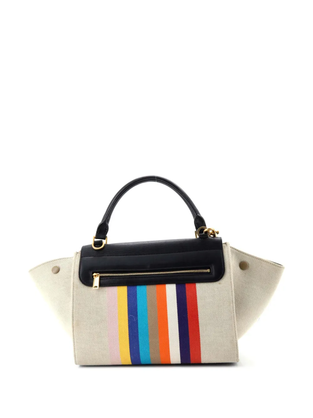 Celine Pre-Owned Multicolor Trapeze Bag Leather and Felt Medium satchel | Pre-Owned | Image 2