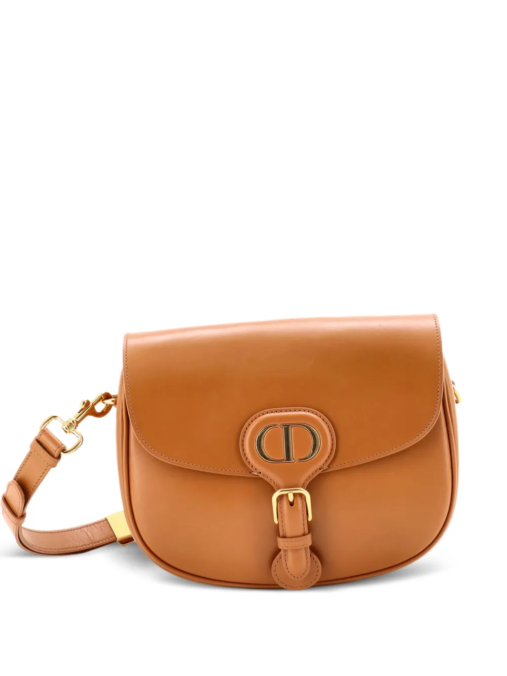 Christian Dior Pre-Owned Borsa a tracolla Bobby media in pelle con battente - Marrone