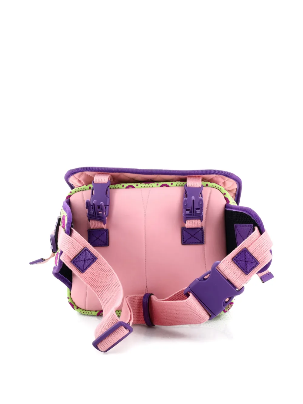 Gucci Pre-Owned Buckle Flap Chest Strap GG Fabric with Rubber backpack | Pre-Owned | Image 2