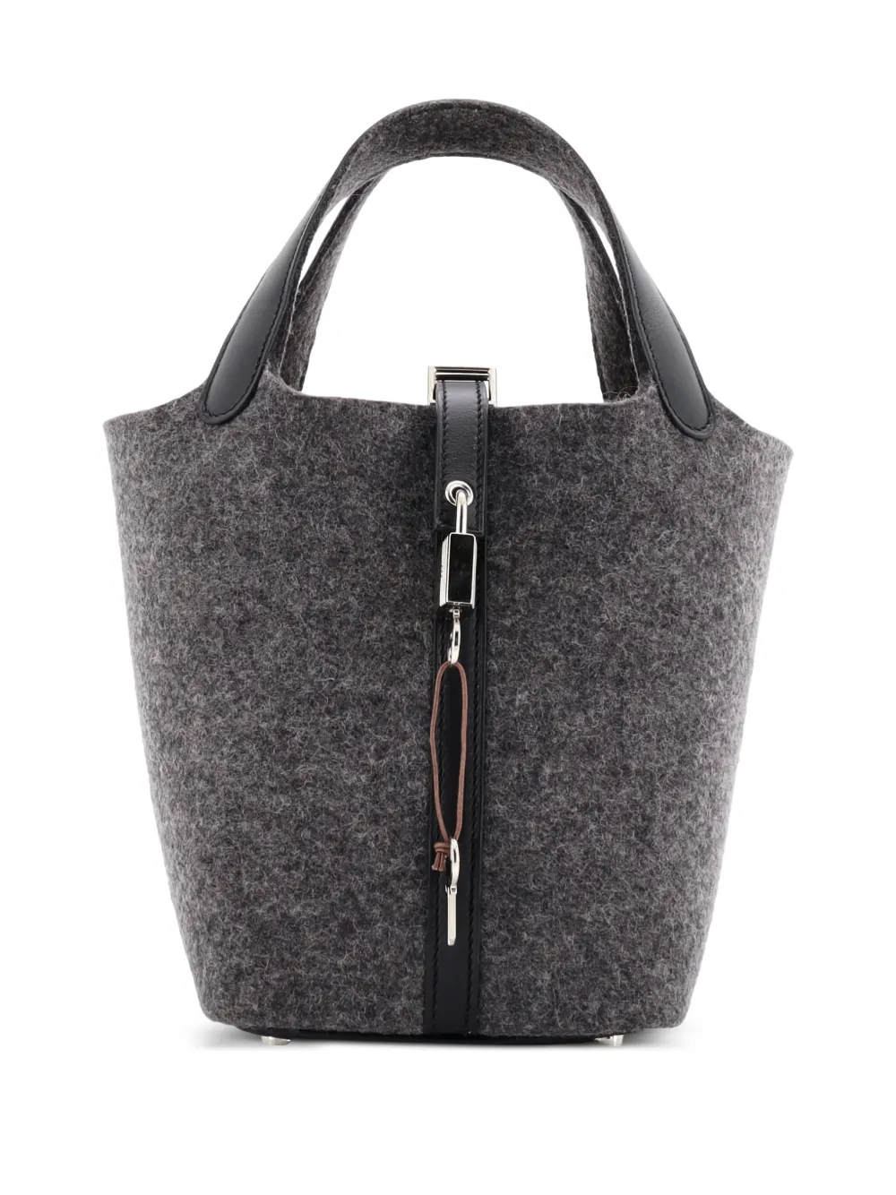 Hermès Pre-Owned Picotin Lock Bag Felt with Leather PM bucket bag | Black | Image 1