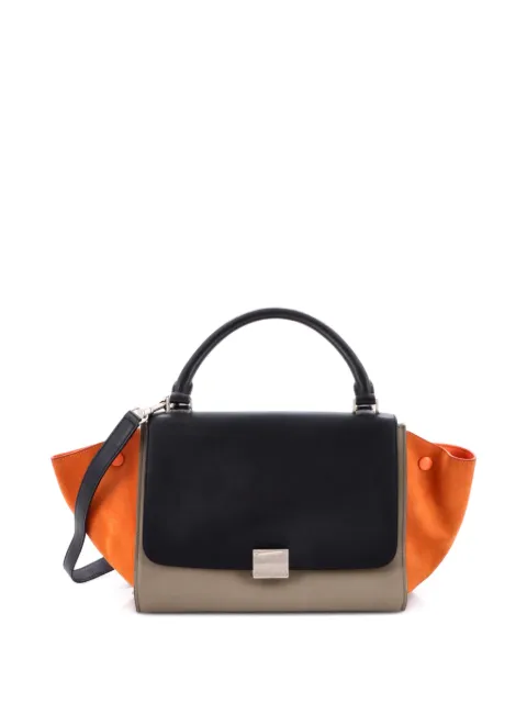 Celine Pre-Owned Tricolor Trapeze Bag Leather Small satchel