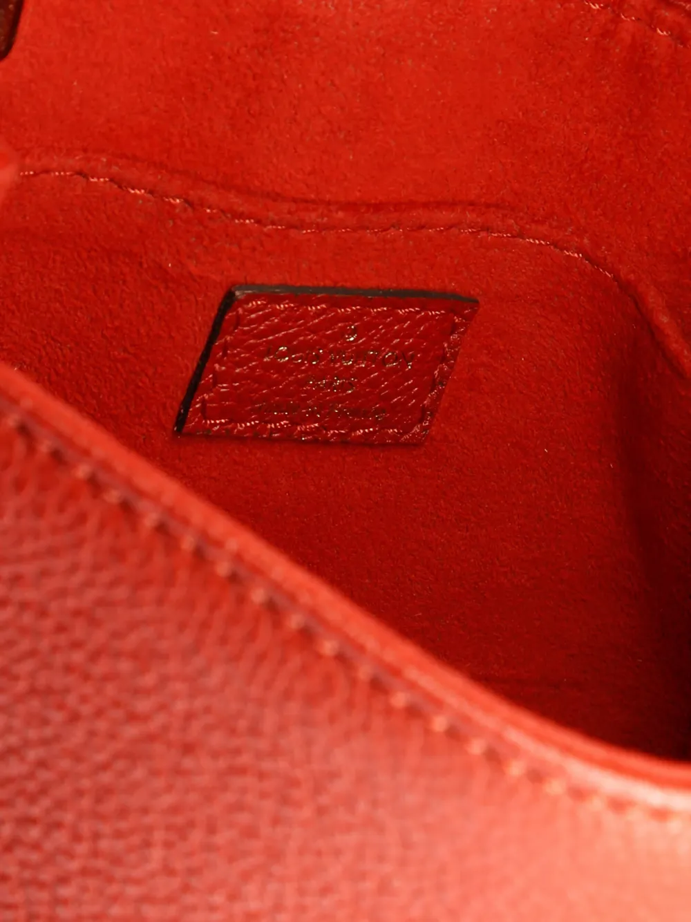 Pre-owned Louis Vuitton Saint Germain Handbag Monogram Empreinte Leather Bb Crossbody Bag In Red