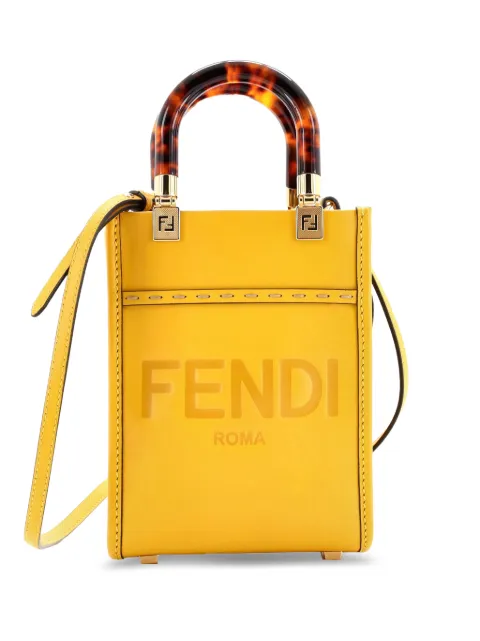 Fendi Pre-Owned Sunshine Shopper Tote Leather Mini crossbody bag