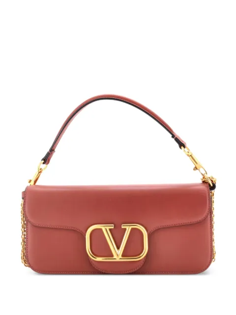 Valentino Garavani Pre-Owned VLogo Loco Flap Shoulder Bag Leather Medium clutch bag