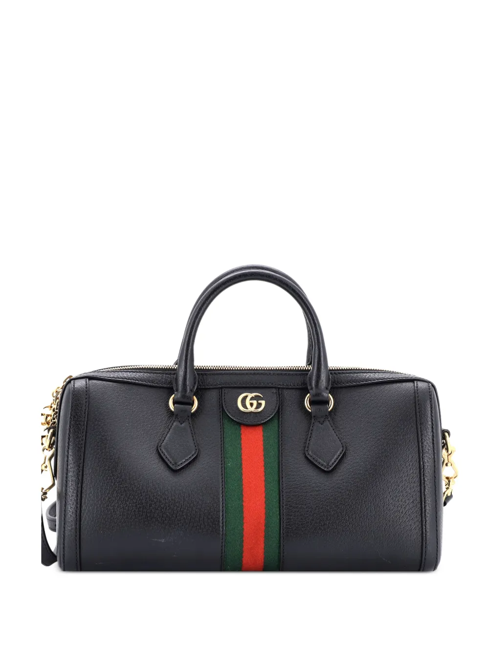 Gucci Pre-Owned Ophidia Boston Bag Leather Medium satchel - Nero