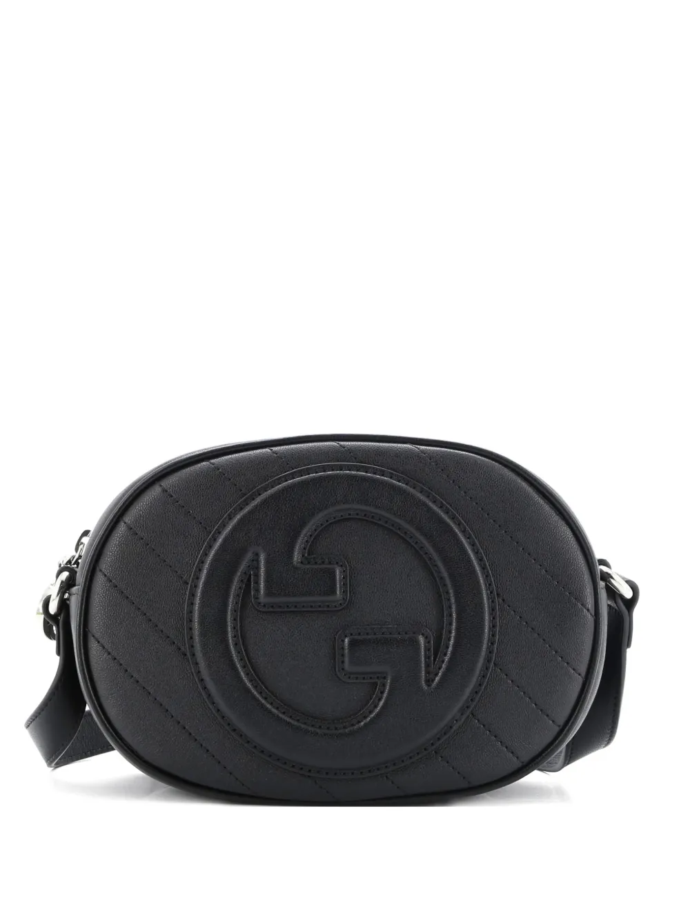 Gucci Pre-Owned Blondie NM Camera Shoulder Bag Diagonal Quilted Leather Small crossbody bag - Nero