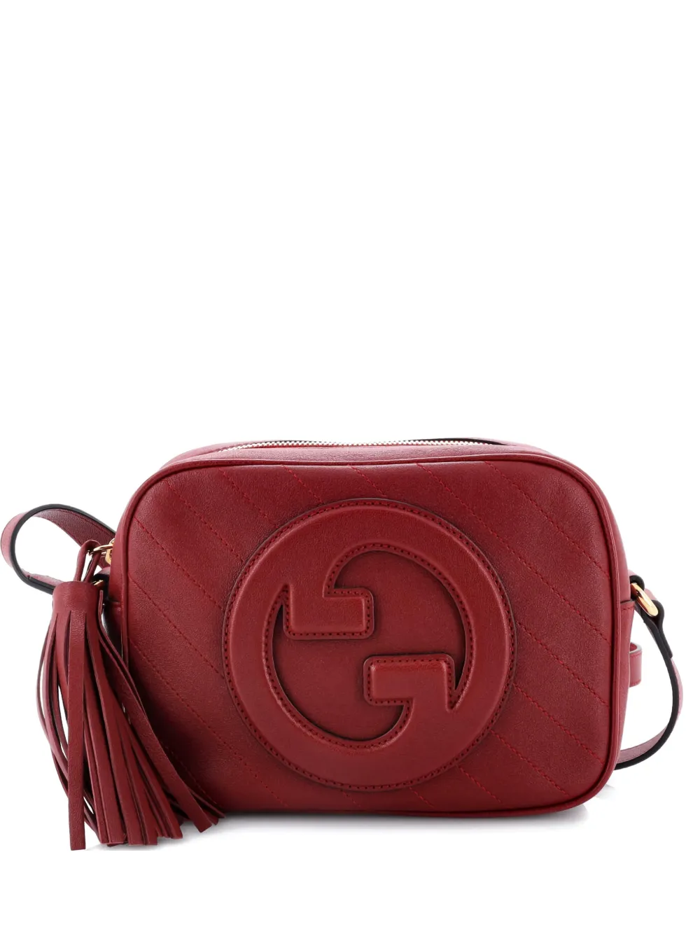 Gucci Pre-Owned Blondie NM Camera Shoulder Bag Diagonal Quilted Leather Small crossbody bag - Rosso