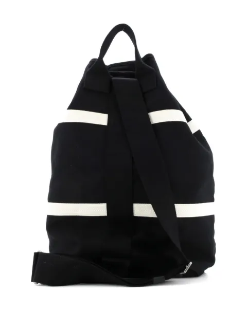 Saint Laurent Pre-Owned Rive Gauche Drawstring Sling Bag Embroidered Canvas backpack