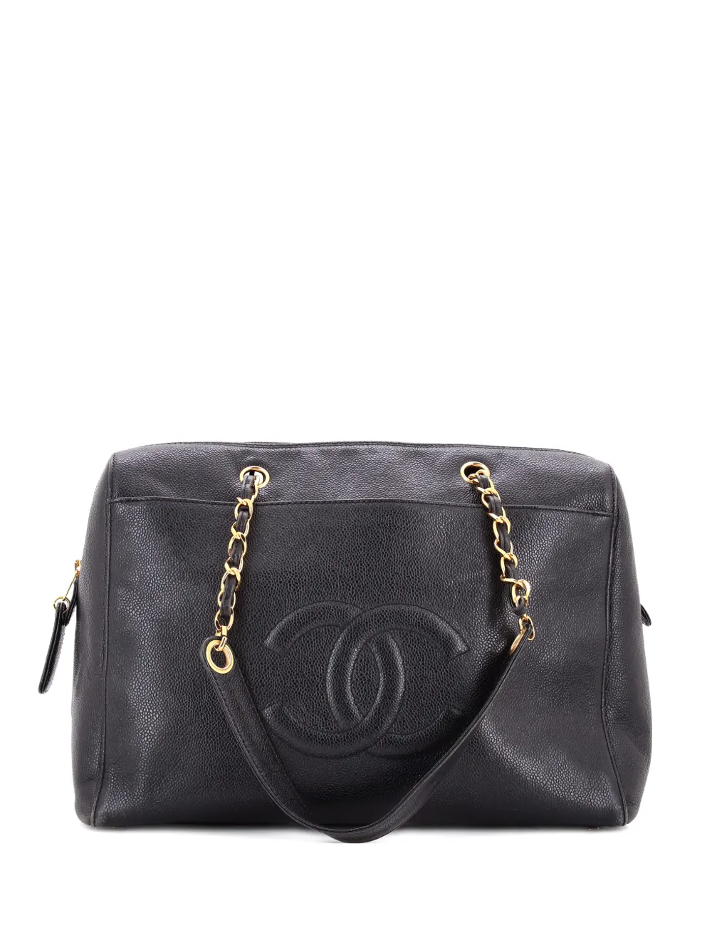 CHANEL Pre-Owned Timeless Zip Tote Caviar Medium shoulder bag - Nero