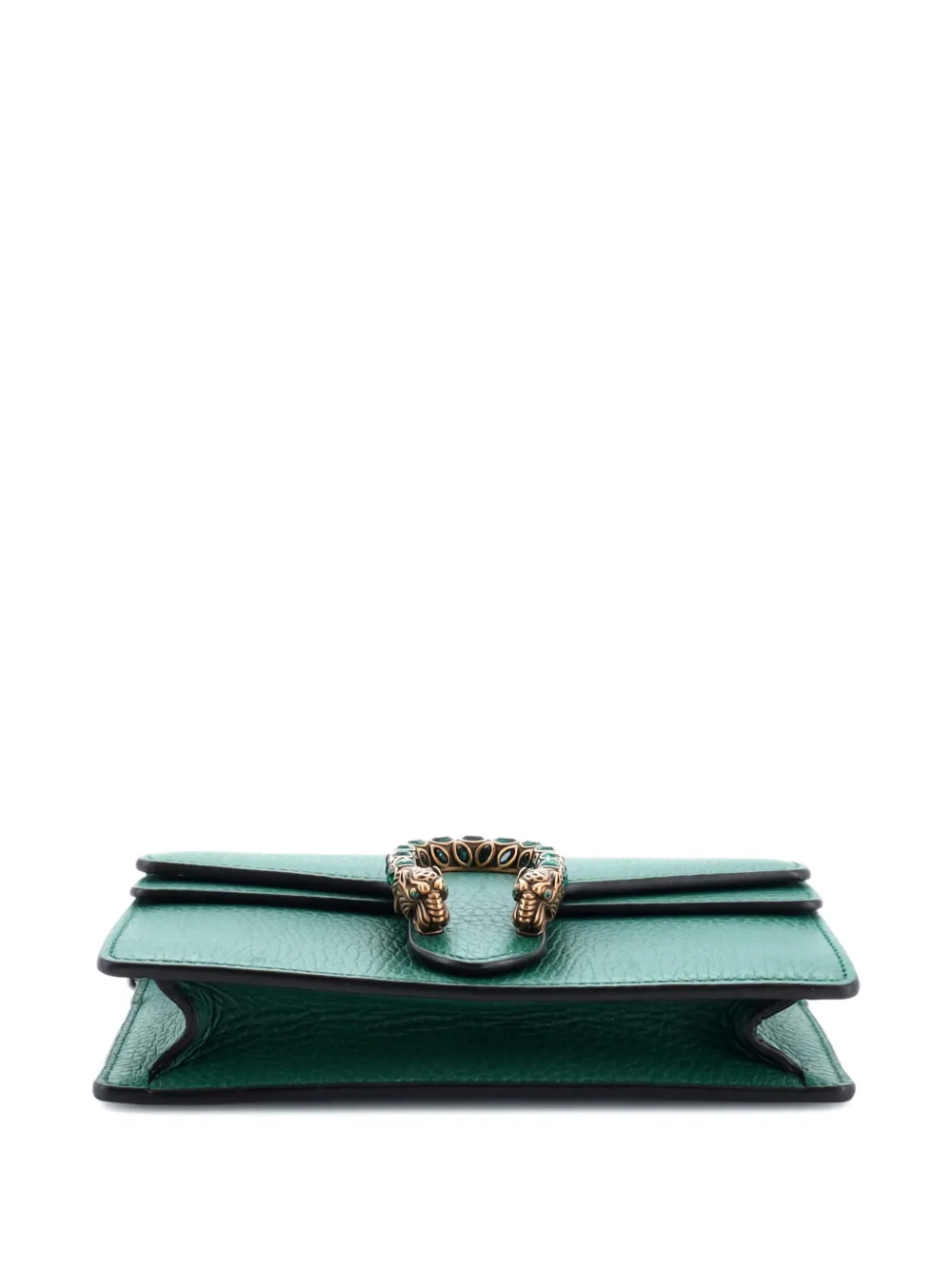 Pre-owned Gucci Dionysus Bag Leather Super Mini Clutch Bag In Green