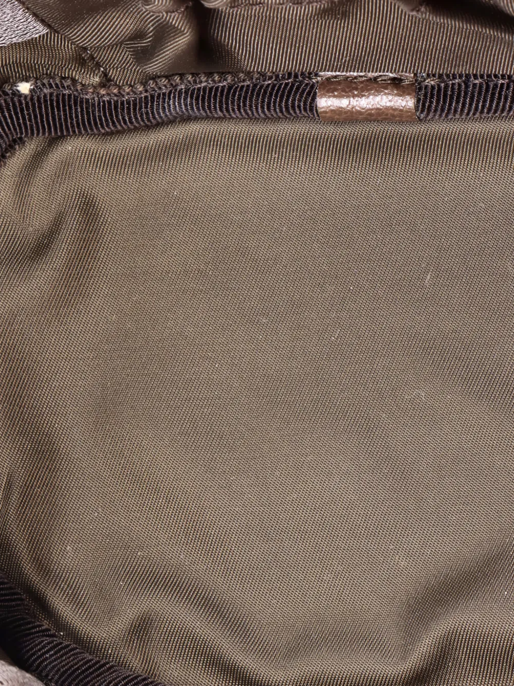 Pre-owned Gucci Ophidia Top Handle Cosmetic Case Gg Coated Canvas Mini Pouch In Brown