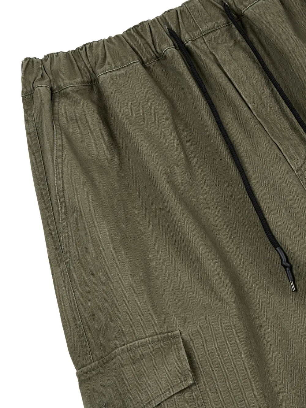 TOMBOY Broek met trekkoord en cargo zak Groen