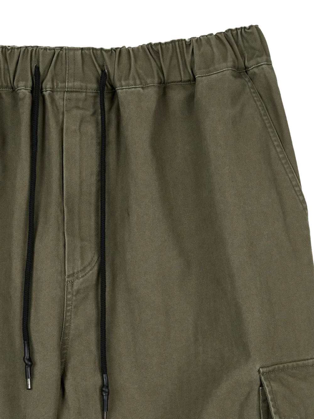 TOMBOY Broek met trekkoord en cargo zak Groen