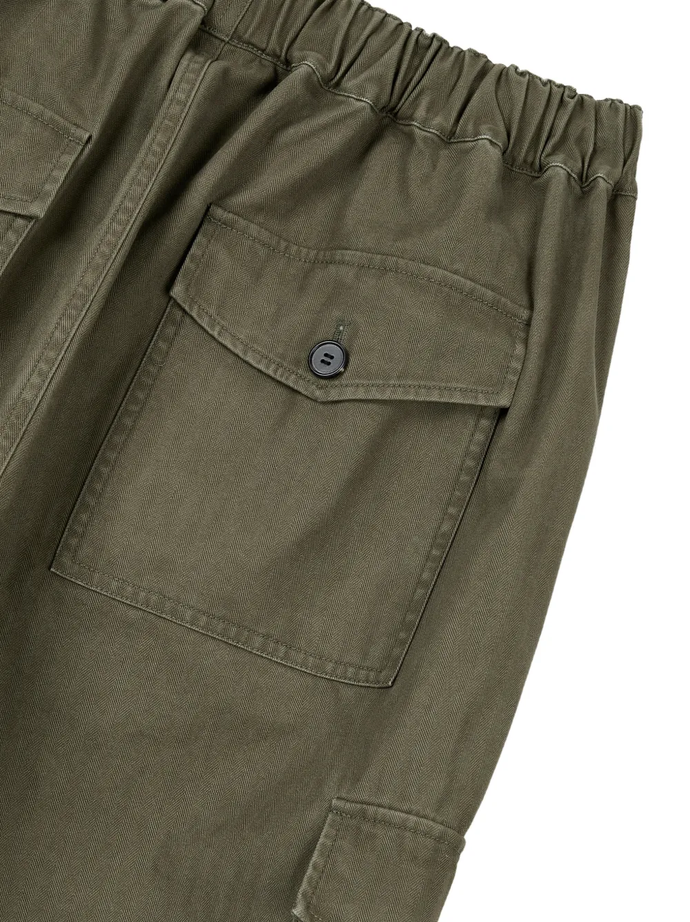TOMBOY Broek met trekkoord en cargo zak Groen
