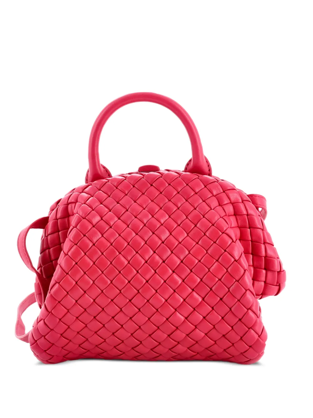 Bottega Veneta Pre-Owned Padded Handle Tote Intrecciato Nappa Mini satchel - Rosa