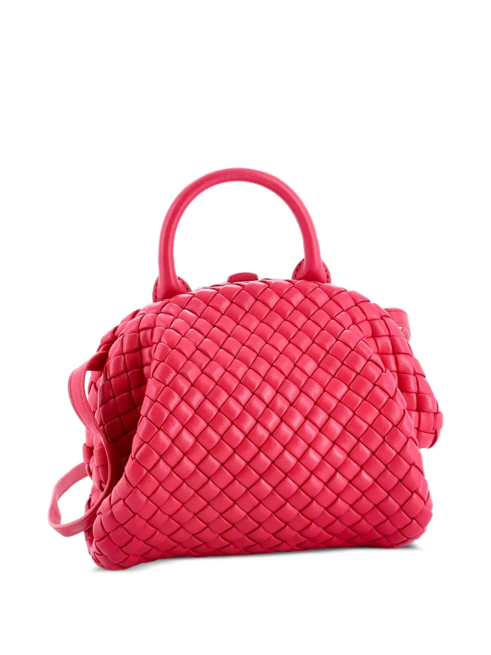 Padded Handle Tote Intrecciato Nappa Mini Satchel