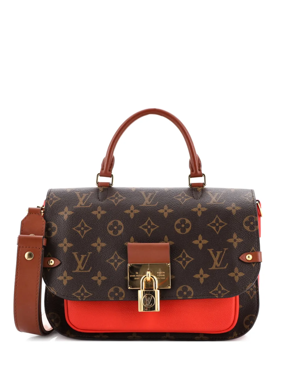 Louis Vuitton Pre-Owned Vaugirard Handbag Monogram Canvas with Leather satchel - Marrone